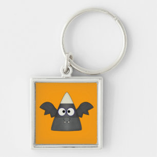 Candy Corn Bat Keychain