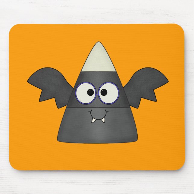 Candy Corn Bat Mouse Pad (Front)