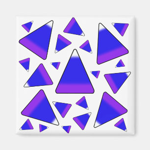 Candy Corn Blue & Purple Magnet