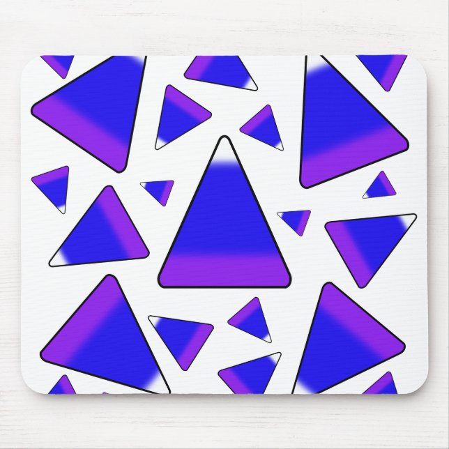Candy Corn Blue & Purple Mouse Pad (Front)
