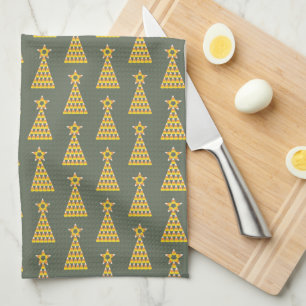 Candy Corn Christmas Tree Kitchen Towel