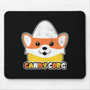 Candy Corn Corgi Halloween Dog Candy Corg Men Mouse Pad