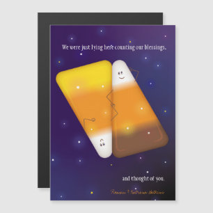 Candy Corn Couple Greeting Card