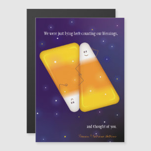 Candy Corn Couple Greeting Card
