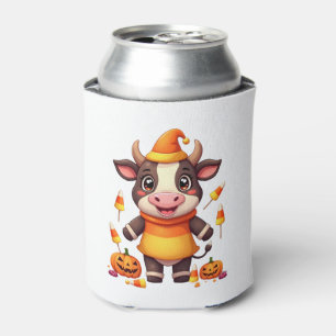 Candy Corn Cow Can Cooler