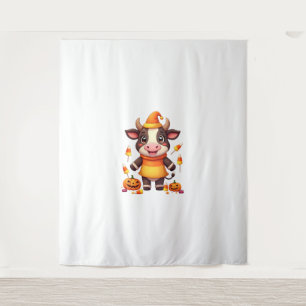 Candy Corn Cow Tapestry
