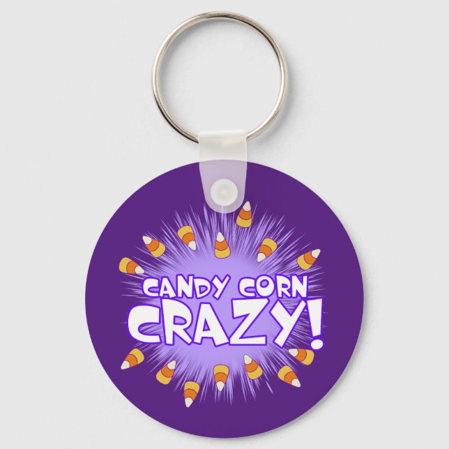 Candy Corn CRAZY! Keychain (Front)