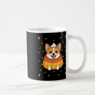 Candy Corn Cute Corgi Dog Spooky Halloween Men Wom Coffee Mug