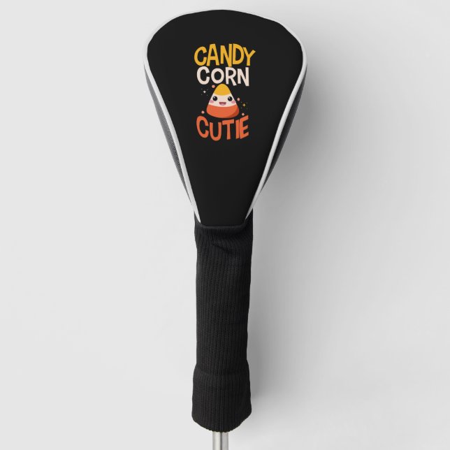 Candy Corn Cutie Child Kids Halloween Outfit Golf Head Cover (Front)