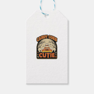 Candy Corn Cutie Vintage Halloween Vector Design_1 Gift Tags