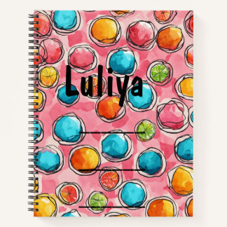 Candy Corn Delight Spiral Notebook