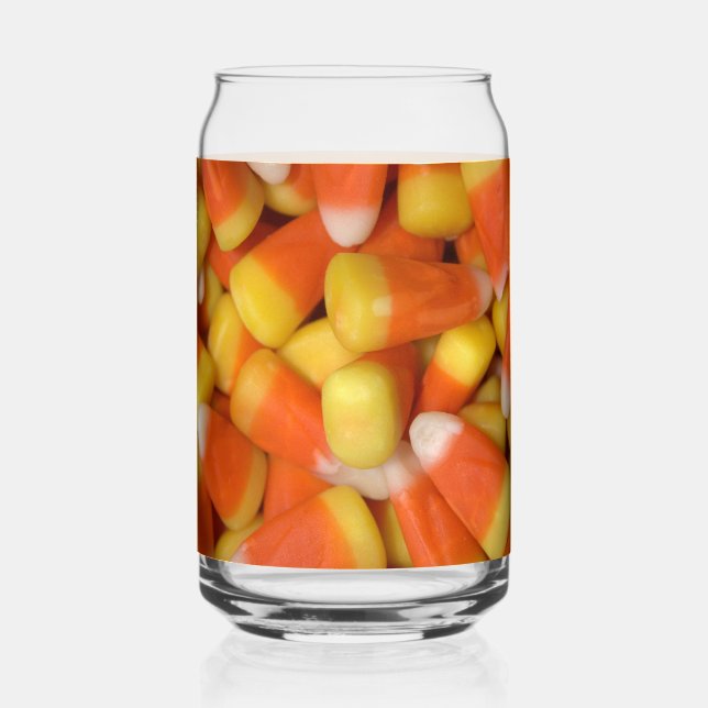 Candy Corn Design Can Glass (Front)