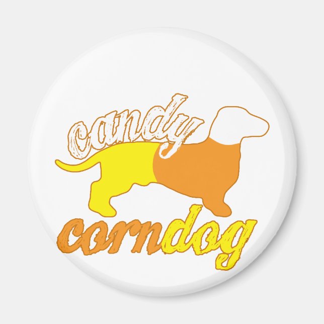 Candy Corn Dog Magnet (Front)