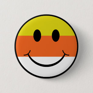 Candy Corn Face 2 Inch Round Button