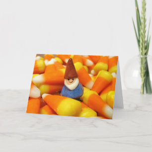 Candy Corn Gnome Card