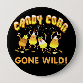 Candy Corn Halloween Button