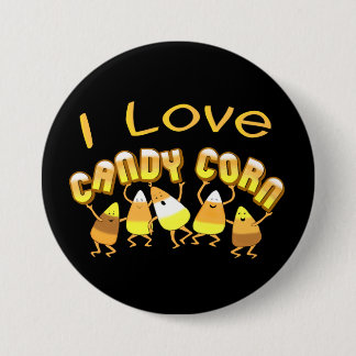 Candy Corn Halloween Button