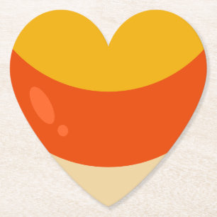 Candy Corn Halloween Paper Coaster
