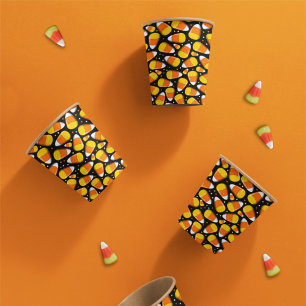 Candy Corn Halloween Paper Cups