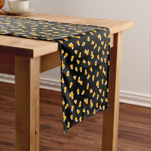 Candy Corn Halloween Party Short Table Runner