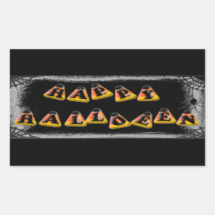 Candy Corn Happy Halloween Sticker