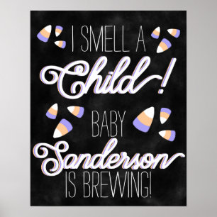 Candy Corn "I Smell a Child" Personalized Poster