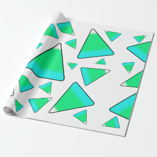 Candy Corn in Greens Wrapping Paper