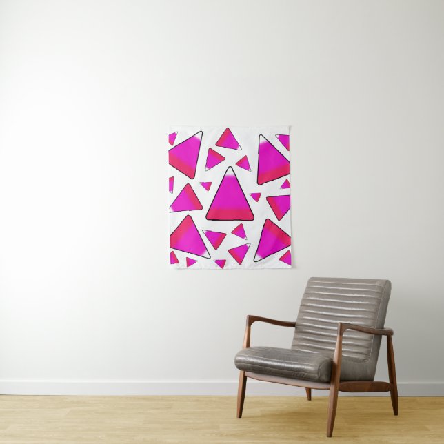 Candy Corn in Pinks Tapestry (In Situ)