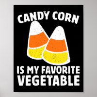 Candy Corn Is My Favourite Vegetable Tee Retro Hal