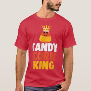 Candy Corn King Funny Halloween Couples Matching  T-Shirt