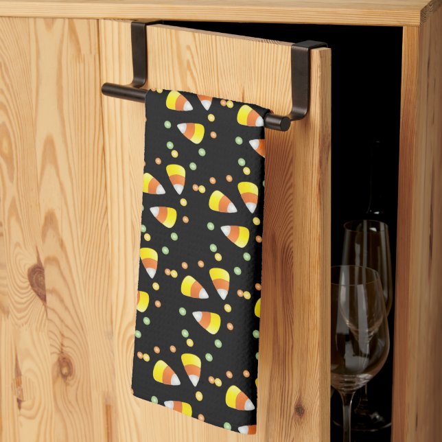 Candy Corn Kitchen Towel (Thirds Fold)