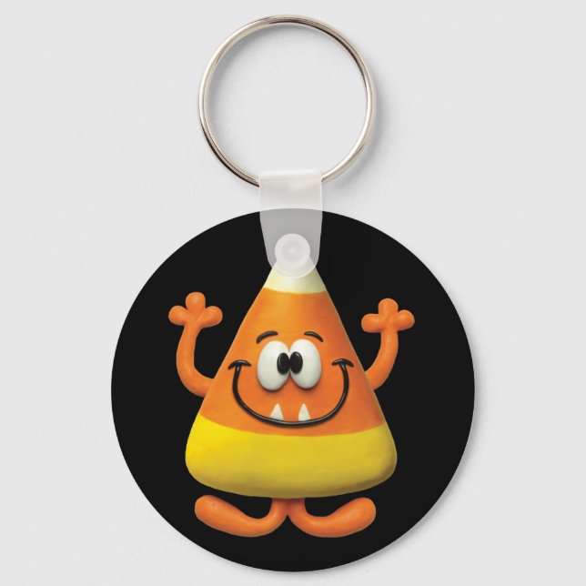 Candy Corn Monster Keychain (Front)