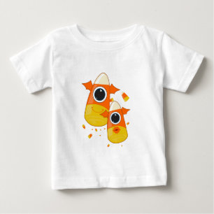 Candy Corn Monsters Baby T-Shirt