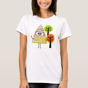 Candy Corn Mummy Halloween T-Shirt