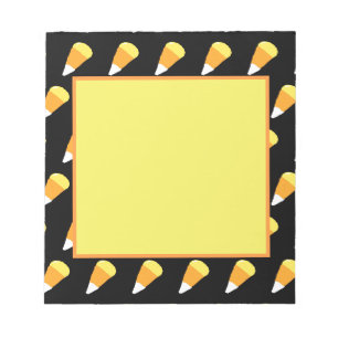 Candy Corn Notepad (Yellow, Orange & White)