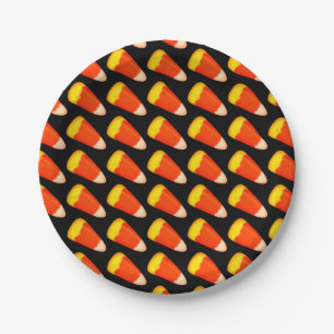 Candy Corn Paper Plates