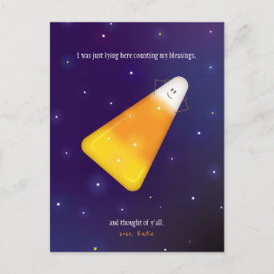Candy Corn Postcard