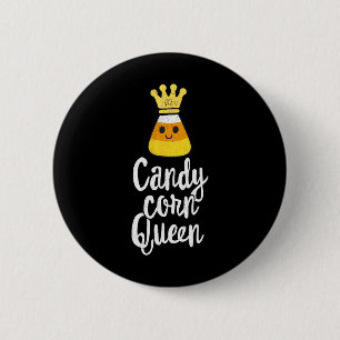 Candy Corn Queen Cute Halloween Kawaii Crown  2 Inch Round Button