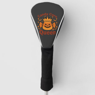 Candy Corn Queen Halloween Crown Bats_1 Golf Head Cover