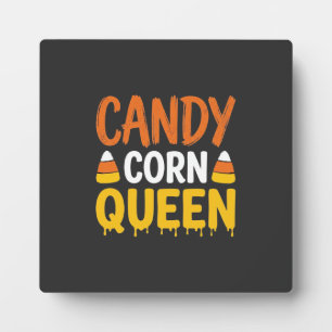 Candy Corn Queen Halloween Graphic_1 Plaque