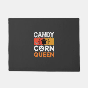 Candy Corn Queen Halloween SVG Design Doormat