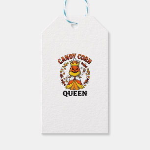 Candy Corn Queen Vintage Halloween Candy Shirt Art Gift Tags
