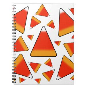 Candy Corn Red & Orange Notebook