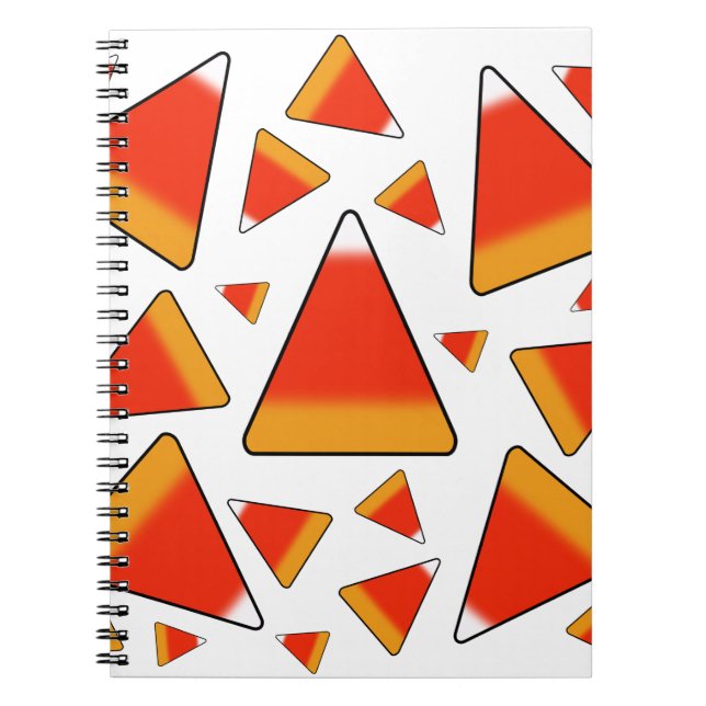 Candy Corn Red & Orange Notebook (Front)