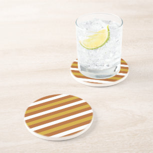 Candy Corn Stripes Coaster
