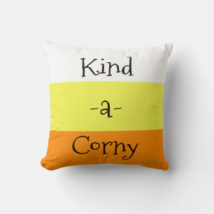Candy Corn Throw Pillow