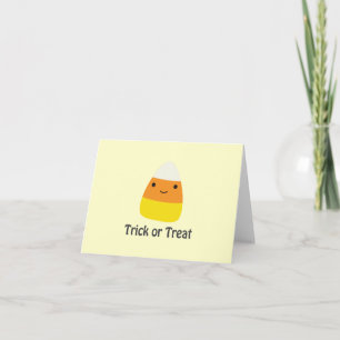 Candy corn - Trick or treat Card