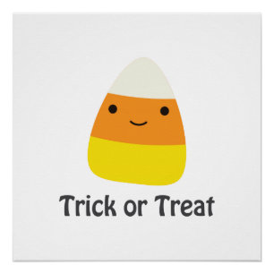 Candy corn - Trick or treat Poster