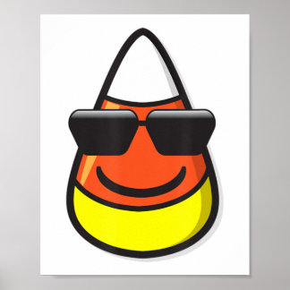 Candy Corn Wearing Sunglasses Poster