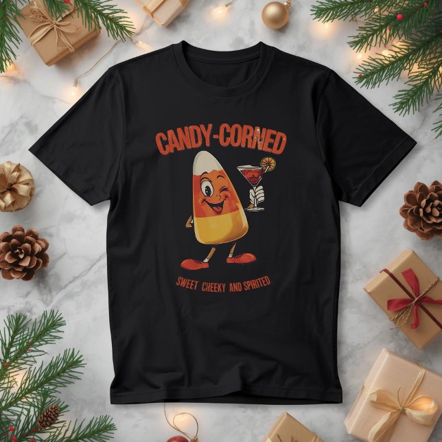 Candy-Corned – Funny Christmas Candy Corn Pun  Tri-Blend Shirt (Creator Uploaded)